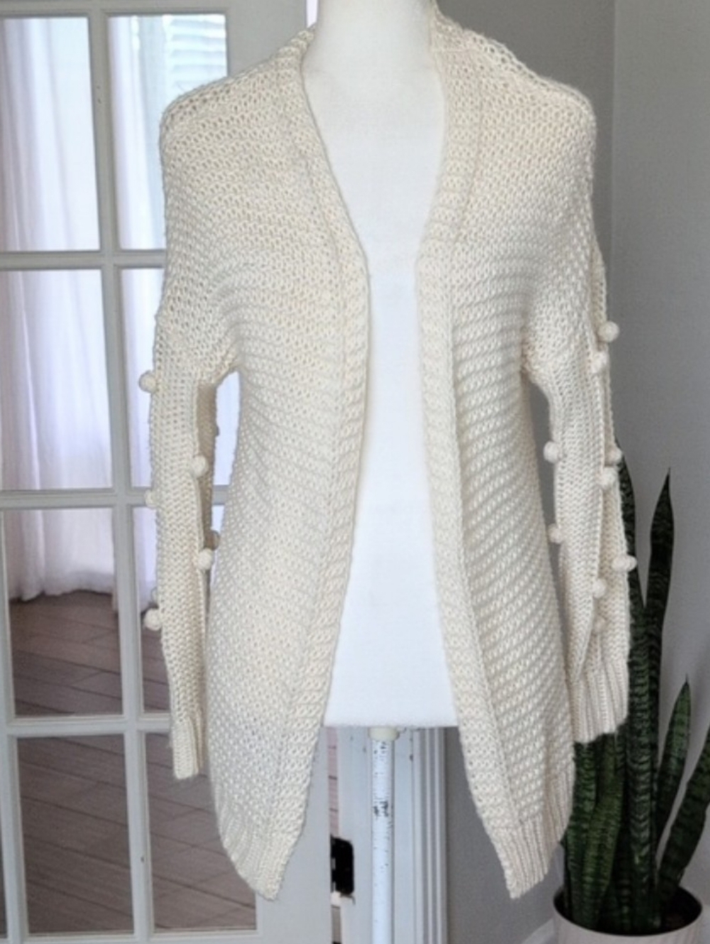 Knit Open cardigan sweater small/medium